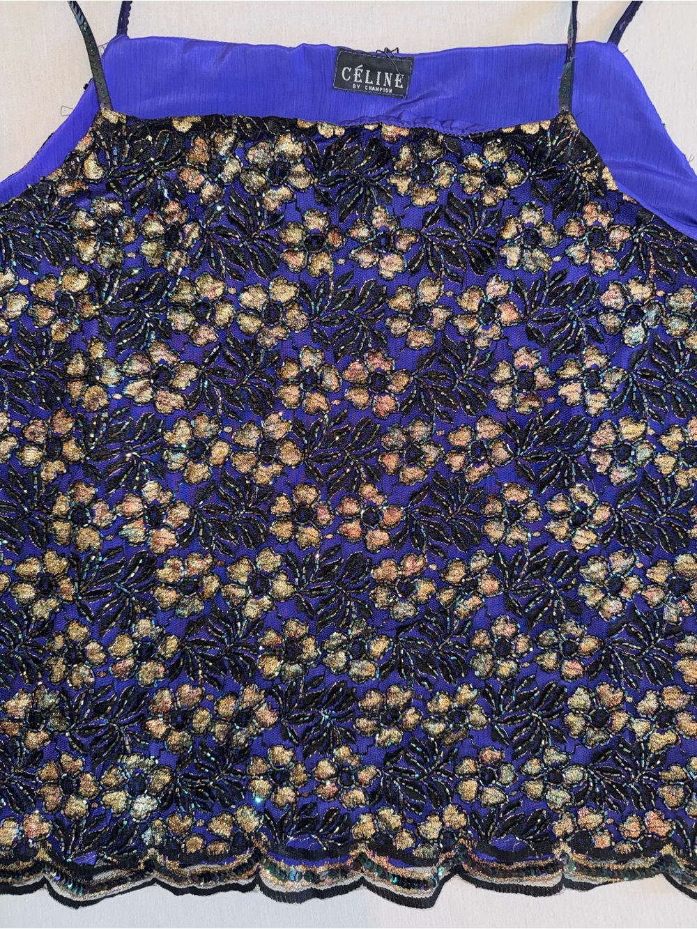 Vintage Beaded Silk Top - Picture 8 of 12